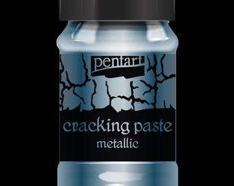 Silvery Blue | crackle | Cracking Paste | Pentart | 2nd Component to Universal Cracking Primer | 100ml
