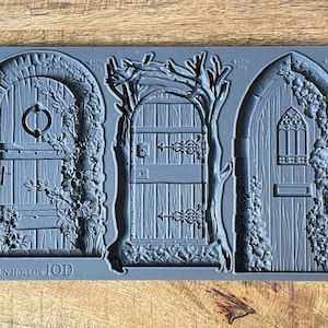 Hidden Hollow - NEW SPRING 2023 - 6x10 Decor IOD Mould | Iron Orchid Designs | Doors fairy garden whimsical  - 1.00 shipping available
