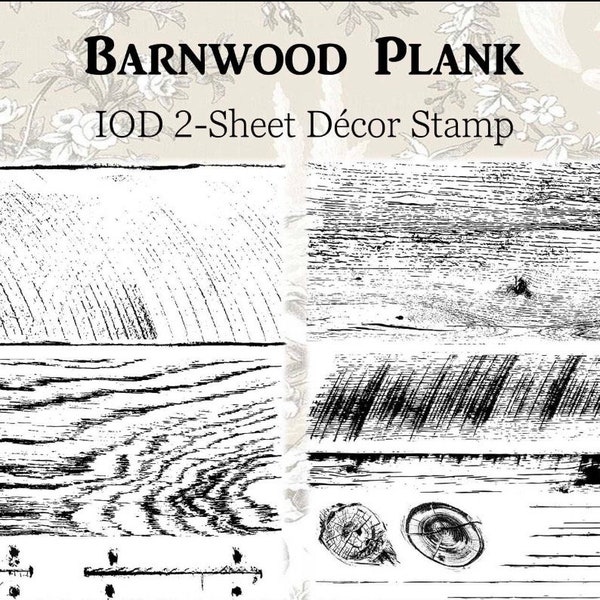 IOD Decor Stamp Barnwood Planks by Iron Orchid Designs
