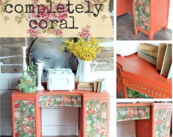 Completely Coral Sweet Pickins Milk Paint - sample and pint size, just add Water