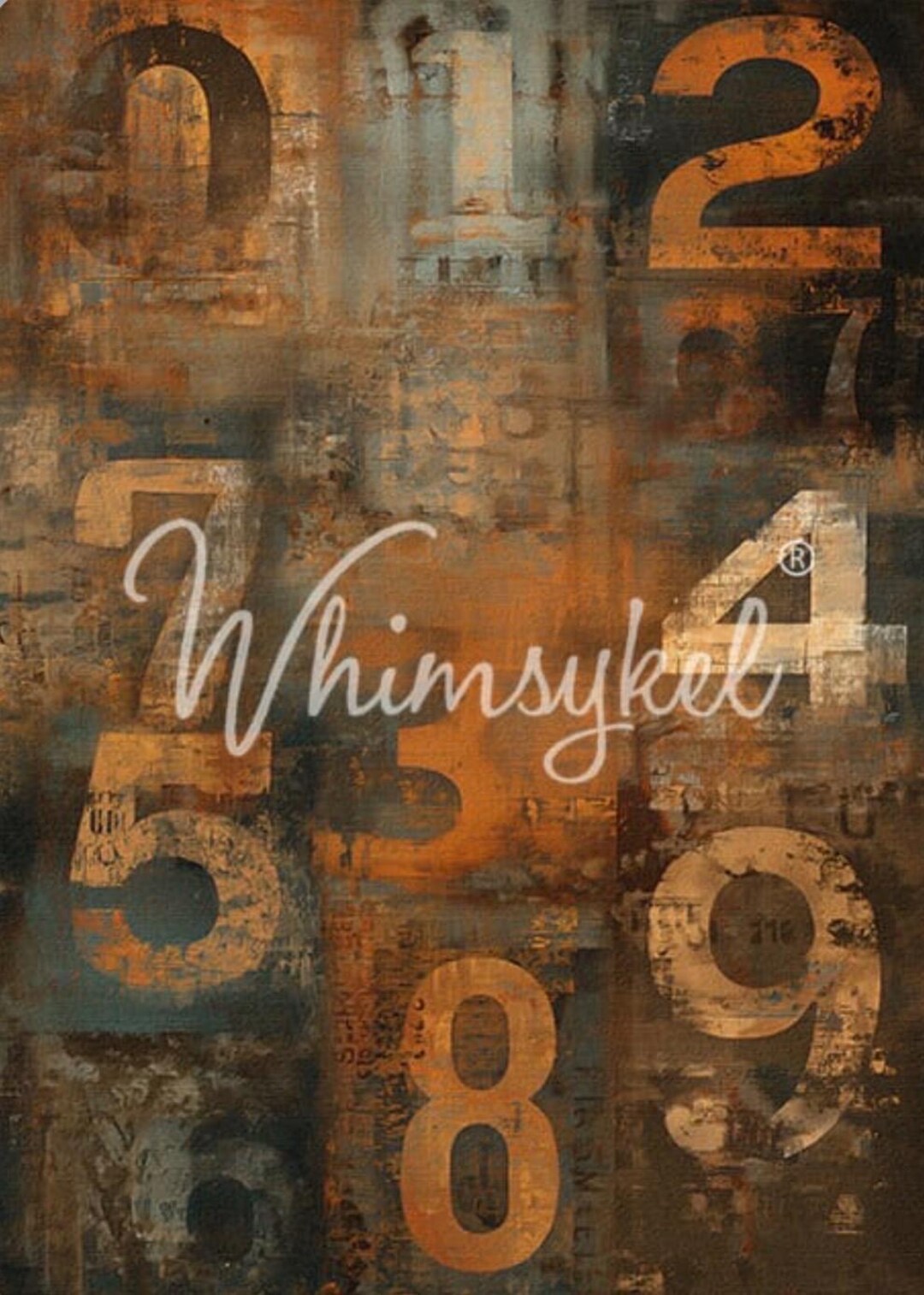 Tissue Paper Numbers New 2026 - Large Decoupage Tissue Paper | Number Grunge | Designs by ...