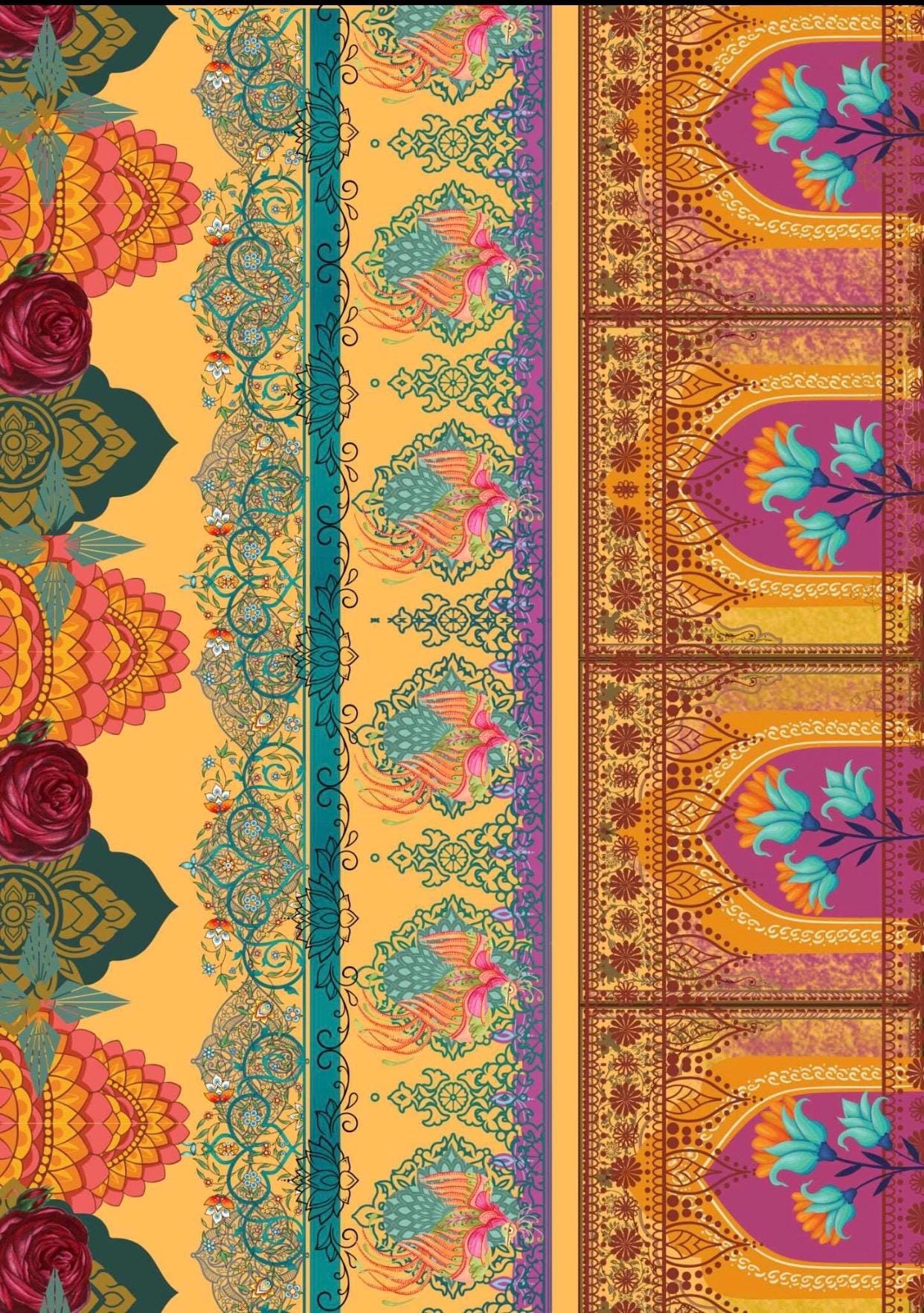 New 2024 Beyond Borders  Decoupage Paper - A3 Size 16.25 x 11.25 inches.- Three Design Sheets In one package   (Made by Marley)