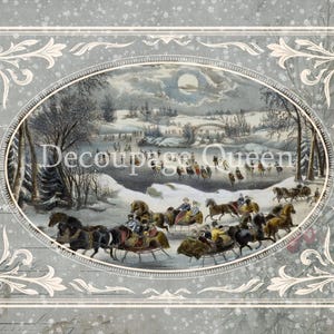 Decoupage Rice Paper ∙Dainty and the Queen Central Park  I 667 |  Decoupage Queen  NEW Christmas 2024 | House