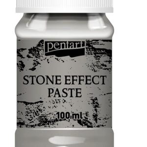 May include: A white jar with a black label that says "Pentart Stone Effect Paste 100 ml".