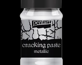 Silver  | crackle | Cracking Paste | Pentart | 2nd Component to Universal Cracking Primer | 100ml