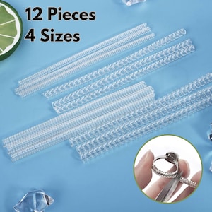 Clear Silicone Spiral Ring Adjuster 