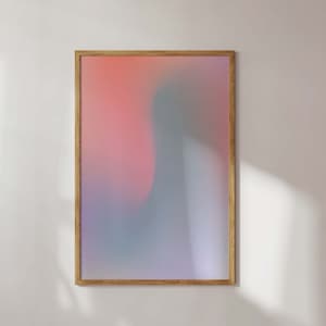 Aura Poster Trendy Wall Art Digital Download Gradient Print Modern Printable Art Pink Green Wall Art Aesthetic Poster Apartment Decor