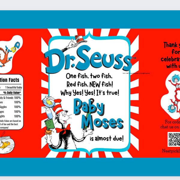 Dr Seuss Baby Shower - Etsy
