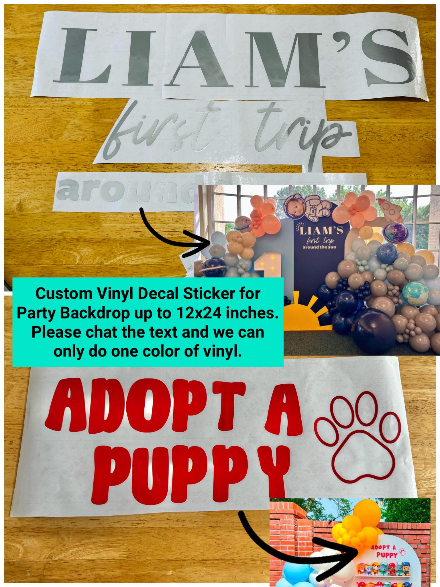 Printed Party Labels (Mailed Physical Item)