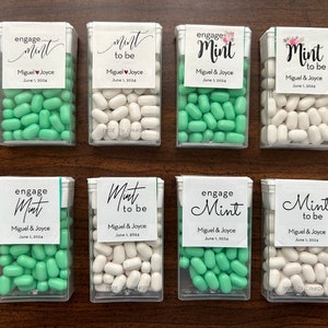 Personalized Mint To Be Label Stickers: Wedding Baby Shower Favors