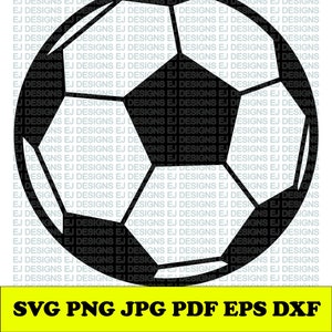 Soccer Ball  Digital Download Svg Dxf Png Jpg Pdf Eps Ai