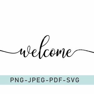 Welcome sign digital design, welcome png, welcome svg,
