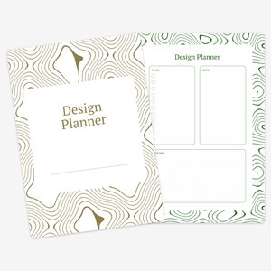 Design Planner Template for Printing or Digital Note Apps (Goodnotes, Notability) | UX Design Planner