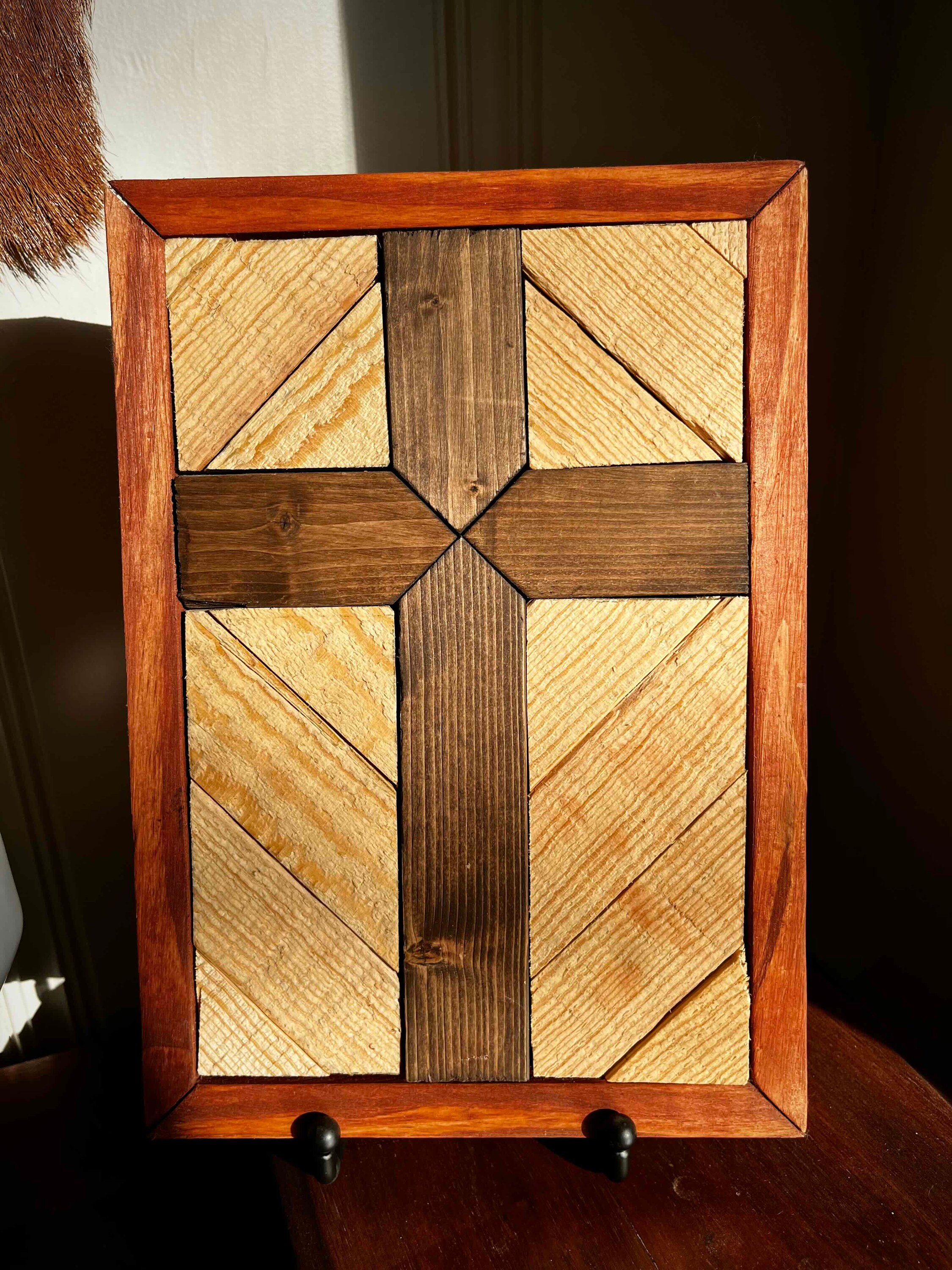 Wooden Cross Decor Handmade Etsy