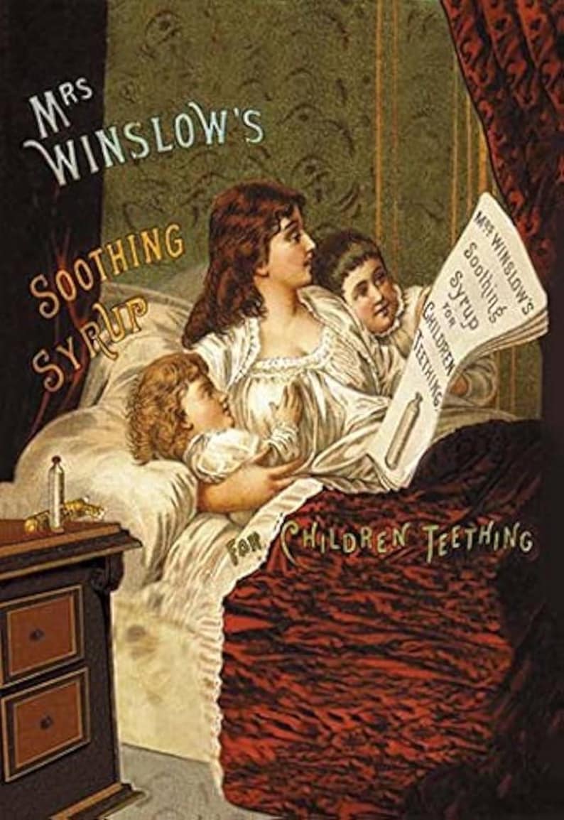 antique-empty-bottle-of-mrs-winslows-soothing-syrup-for-teething