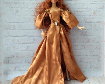 Doll ball gown, princess dress fit for Fashion dolls 1/6 scale, 11,5-12 inches, 29-32 cm, doll clothes