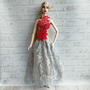 Doll&#39;s outfit, lace dress fit for Fashion dolls 1/6 scale, 11,5-12 inches, 29-32 cm, doll clothes