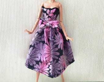 Conjunto de muñeca, vestido de flores para muñecas de moda escala 1/6, 11,5-12 pulgadas, 29-32 cm, ropa de muñeca