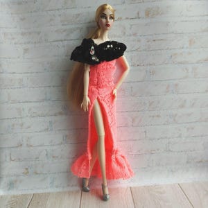 Doll neon dress fit for Fashion dolls 1/6 scale, 11,5-12 inches, 29-32 cm, doll clothes outfit