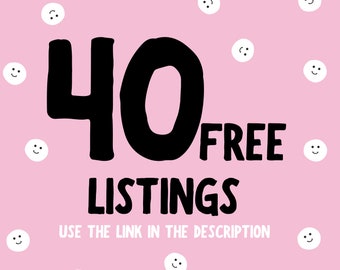 40 Listings Free Refferral Link for New Sellers