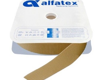 20mm Beige Hook and Loop Tape / ALFATEX® brand by Velcro COMPANIES sew on.