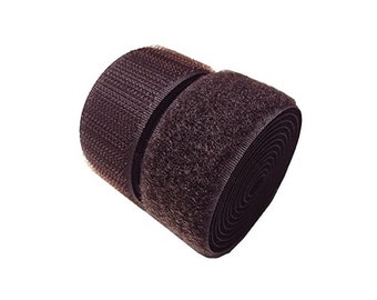 25mm Dark Brown Hook and Loop Tape / ALFATEX® brand by Velcro COMPANIES sew on.