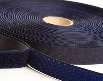 20mm Navy Blue Hook and Loop Tape / ALFATEX® brand by Velcro COMPANIES sew on.