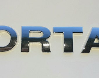 Chrome 3D Car/ Van Letters Self-adhesive boot badge emblem sticker Spelling SPORTAGE