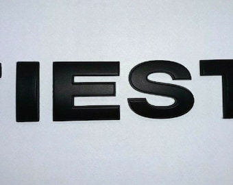 Black 3D Car/ Van Letters Self-adhesive boot badge emblem sticker Spelling FIESTA
