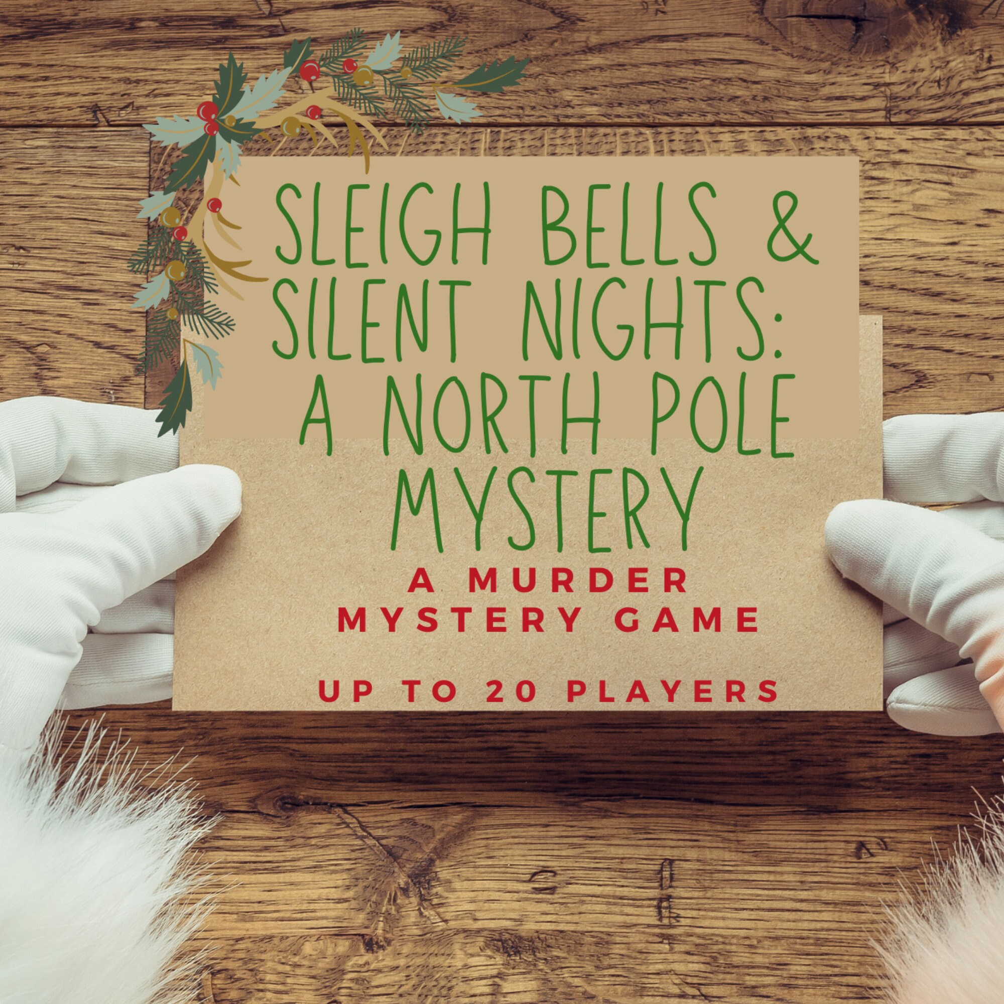 Christmas Murder Mystery Game for up to 20, Santa Murder Mystery Dinner ...