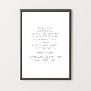 Babies Don&#39;t Keep | Instant Download Wall Art | Nursery Art | Playroom | Home Decor | Motherhood