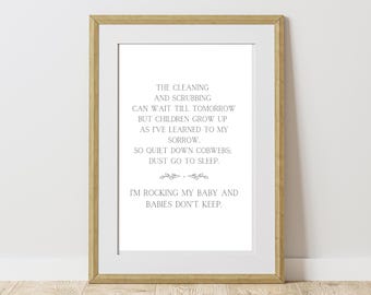 Babies Don't Keep | Instant Download Wall Art | Nursery Art | Playroom | Home Decor | Motherhood