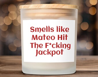 Mateo Jackpot Scented Candle: Funny Novelty Gift