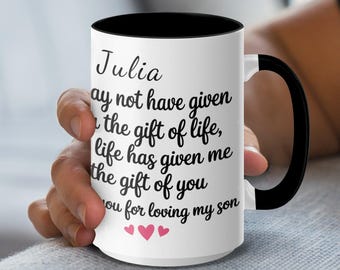 Personalized Stepmom Mug, Bonus Mom Gift, Custom Name