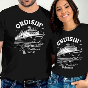 Custom Cruise Shirt, Family Vacation Shirt, Personalized Cruise T-Shirt, Matching Cruise Shirts for Group, Cruise Ship Tees