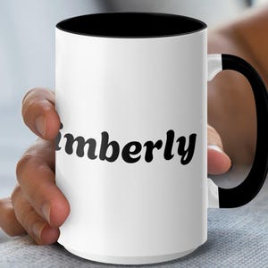Personalized Strawberry Mugs, Custom Name Mug, Floral Mugs, Unique Fruit Gift, Strawberry Lover Gift, Custom Coffee Mugs, Tea Mugs