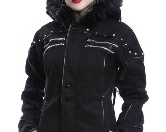 Womens Goth Jacket - Womens EBM Jacket - Womens Goth Coat - Womens EBM Coat