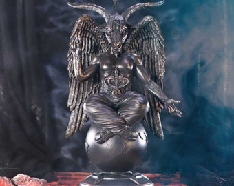Baphomet - GRANDE Figurine Baphomet - Figurine rituelle satanique - Chèvre satanique - Figurine chèvre satanique