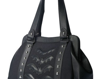Bat Bag - Batcave Bag - Goth handbag - goth Bag - Bat Bag - Gothic Hand bag - gothic Bag