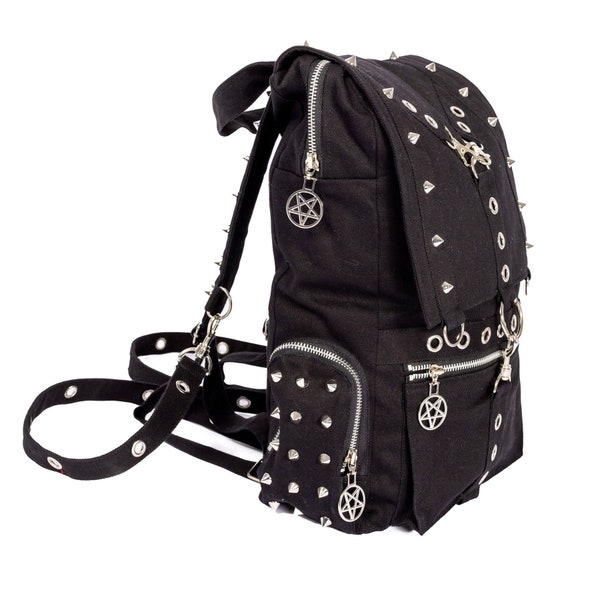 Goth Backpack - Gothic Bag - Gothic satchel - Emo Back pack - Goth Bag -