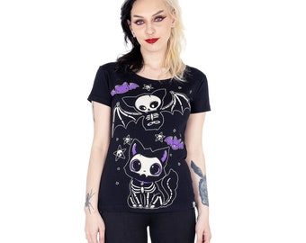 Cute Goth T-Shirt - Bat T-Shirt - Emo T-Shirt - Gothic Tee