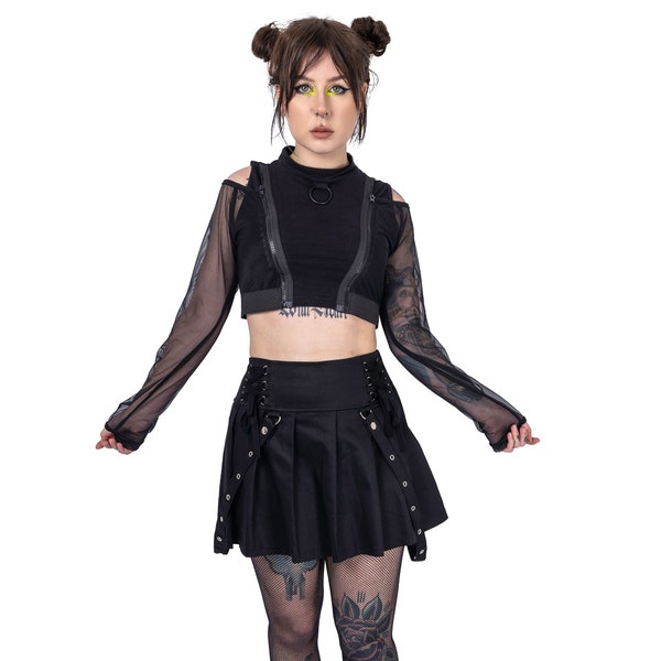 Emo Skirt Etsy