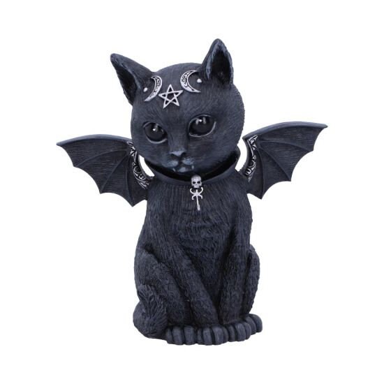 Witches Bat Wing Cat Witches Familiar Figurine 10cm Cat Figurine Gothic