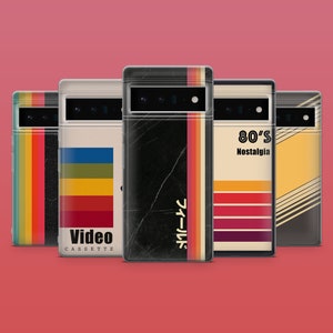 VHS Tape Handyhülle Nostalgie Memories für Google Pixel 9A, 9Pro XL, 8A, 8, 7A, 6, Samsung S25, S24Fe, S23, A56, A15, iPhone 16E