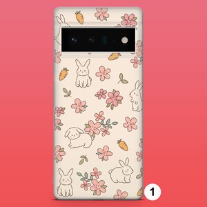 Hare Print Phone Case Rabbit Painting Phone Cover for Google Pixel 11Pro XL, 10Pro, 9A, 8A, 7Pro, 7, Samsung S25, S26Fe, S23, A56, iPhone 18 1