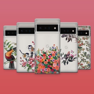 Getrocknete Gänseblümchen Handyhülle Gepresste Blume Handyhülle for Google Pixel 9A, 9Pro XL, 8A, 8, 7A, 6A, Samsung S25, S24Fe, S23, A56, A15, iPhone 16E