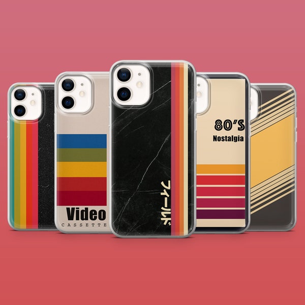 VHS Tape Phone Case Vintage Cassette Phone Cover for iPhone 15Pro, 14, 13, 12, Pixel 8A, 8Pro, Samsung S24 Ultra, S22, S23FE, A54, A25, A15