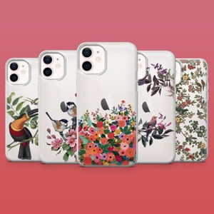Gepresste Blume Handytasche Transparent Handyhülle für iPhone 16E, 15, 14, 13, X Samsung S25, S24Fe, S23Ultra, A56, A15 Pixel 9A, 9Pro XL, 8A