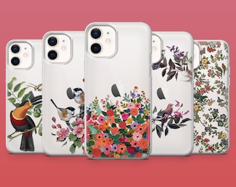 Pressed Flower Phone Case Transparent Phone Cover for iPhone 18Pro, 17E, 15, 14, Samsung S26, S26Fe, S23, A56, A15 Pixel 11Pro XL, 10A, 8A
