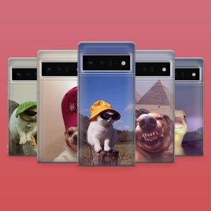 Katze Meme Handyhülle Lol Ente Handyhülle für Google Pixel 9A, 9Pro XL, 8A, 8Pro, 7A, 6A, Samsung S25, S24Fe, S23Ultra, A56, A15, iPhone 16E